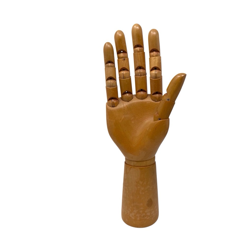 Wooden 12" Artist Mannequin Right Hand Articulated Posable Drawing Wood Model